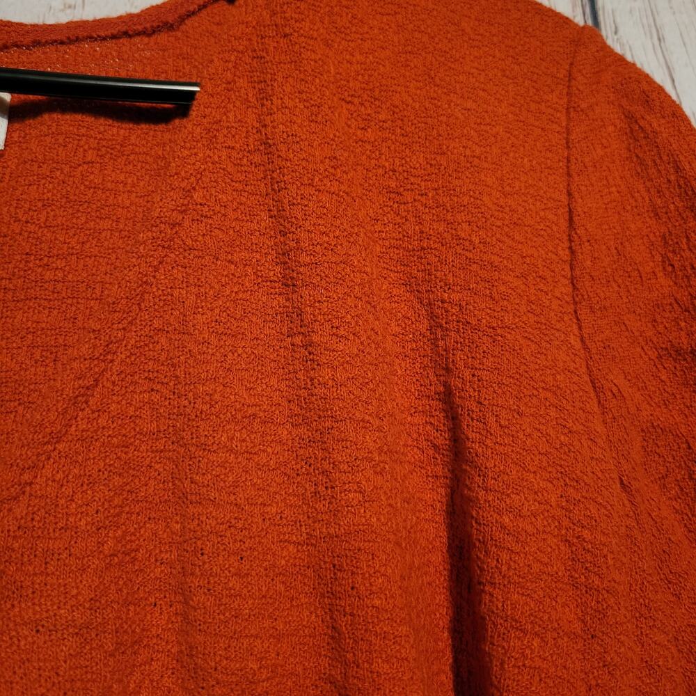 Madewell Texture Thread Top - Size Small - Rust C… - image 4